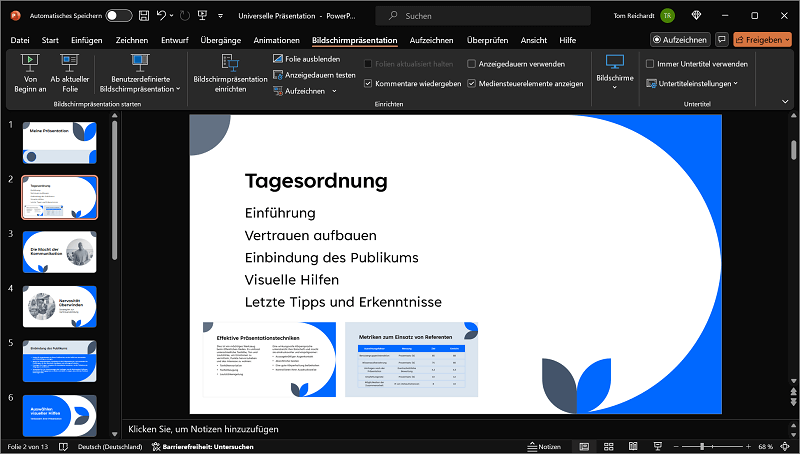 Folienzoom in PowerPoint einfügen