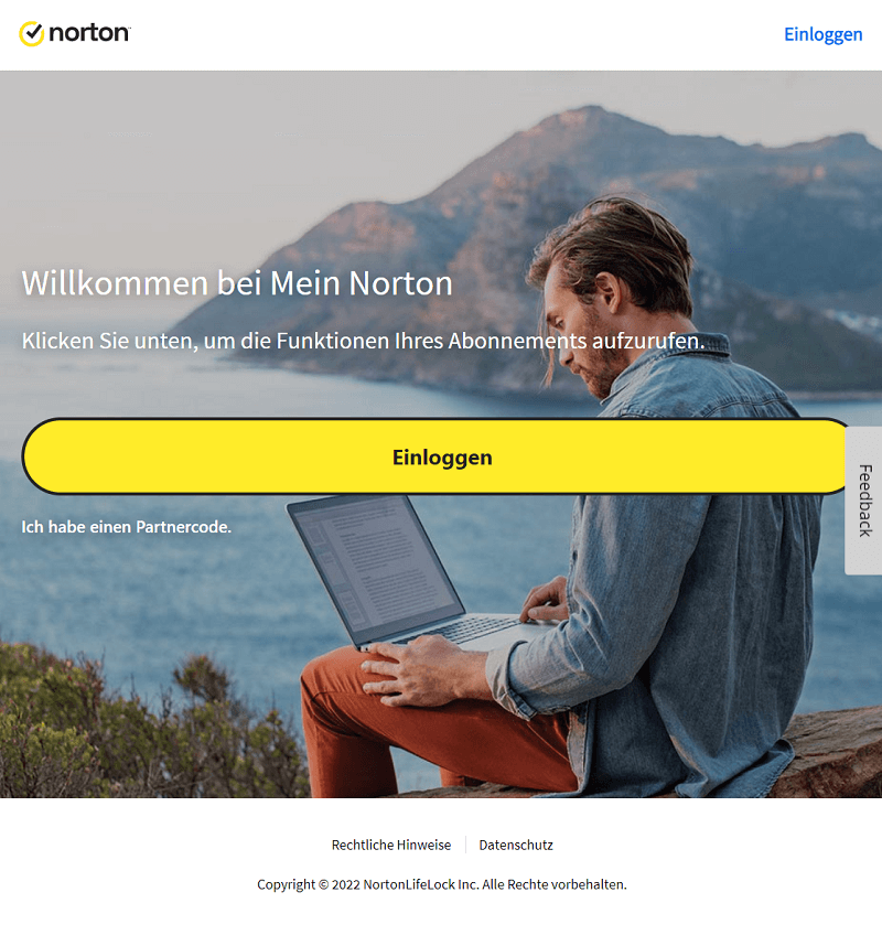 Schneller und einfacher Zugriff/Login auf den Norton Account