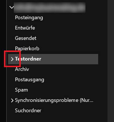 Ordner in Outlook versehentlich verschoben