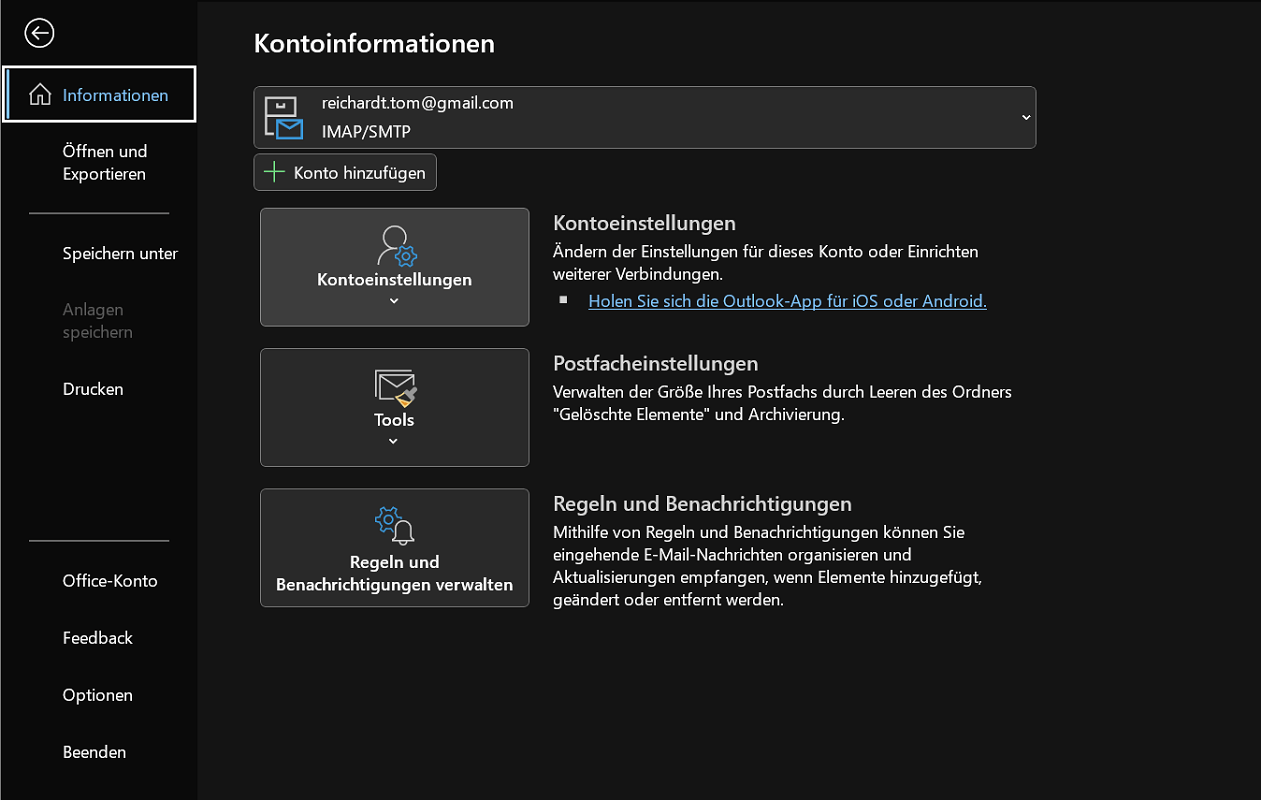 Automatische Antwort in Outlook erstellen