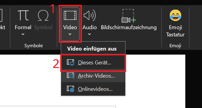 Video in PowerPoint einfügen
