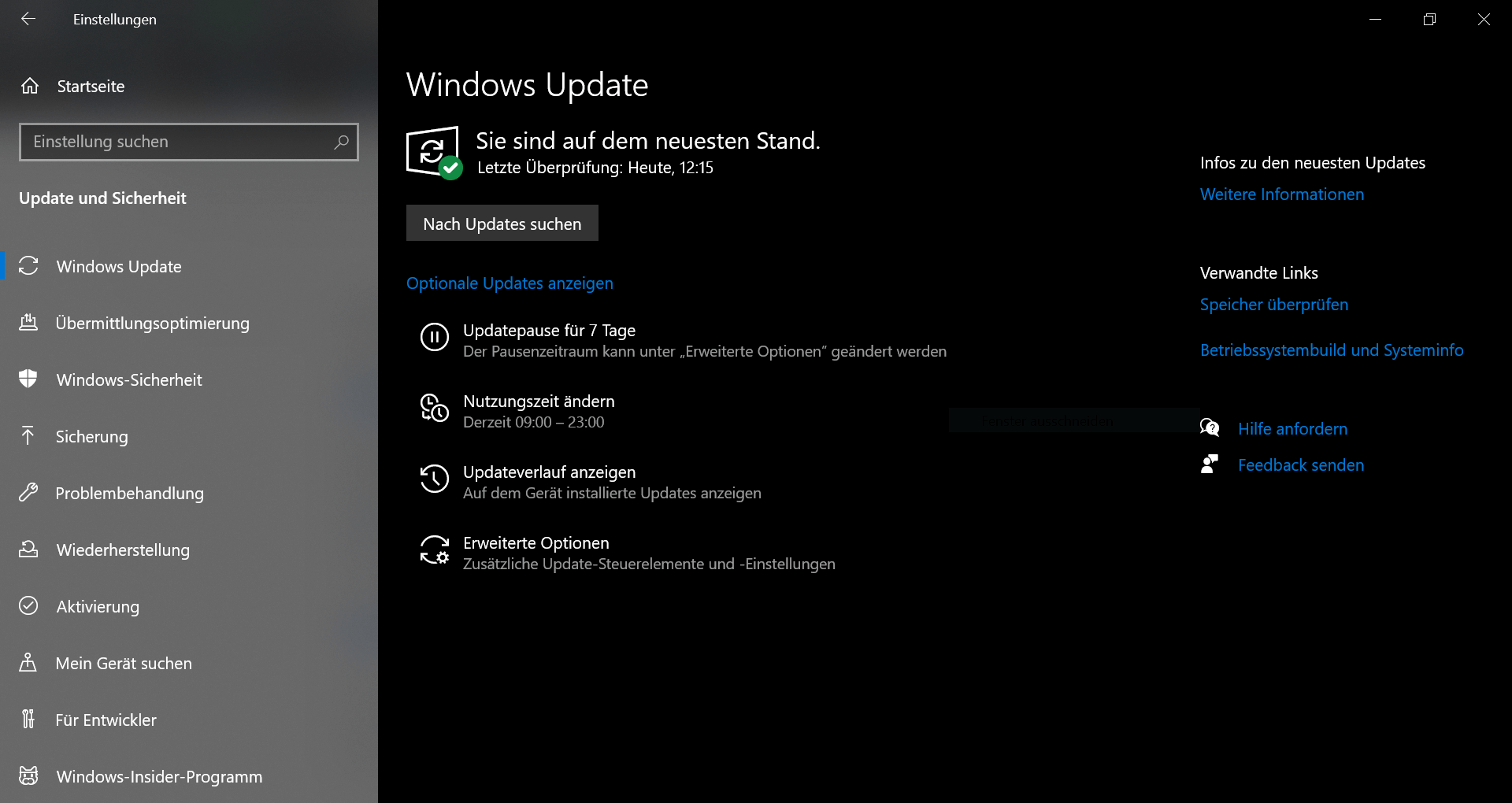 Alle Windows 10 Home Update Einstellungen im Überblick