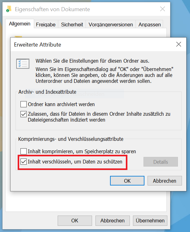 Windows Ordner mit einem Passwort sch&uuml;tzen