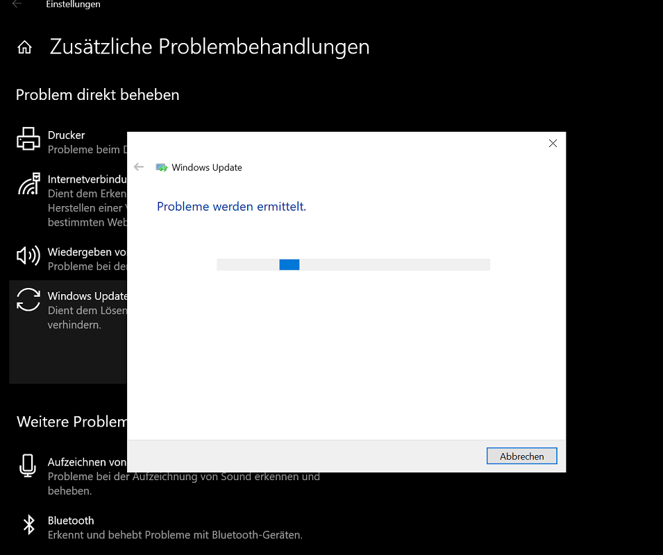 Windows Update Problembehandlung