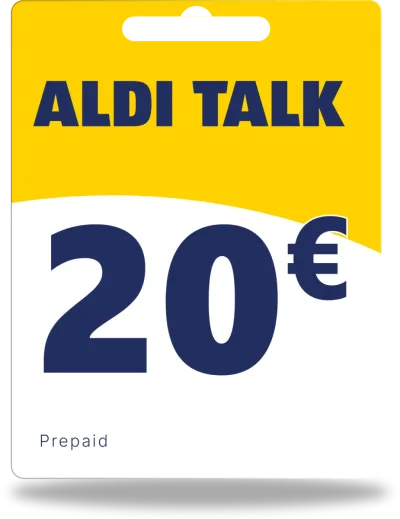 Alditalk Guthaben 20€